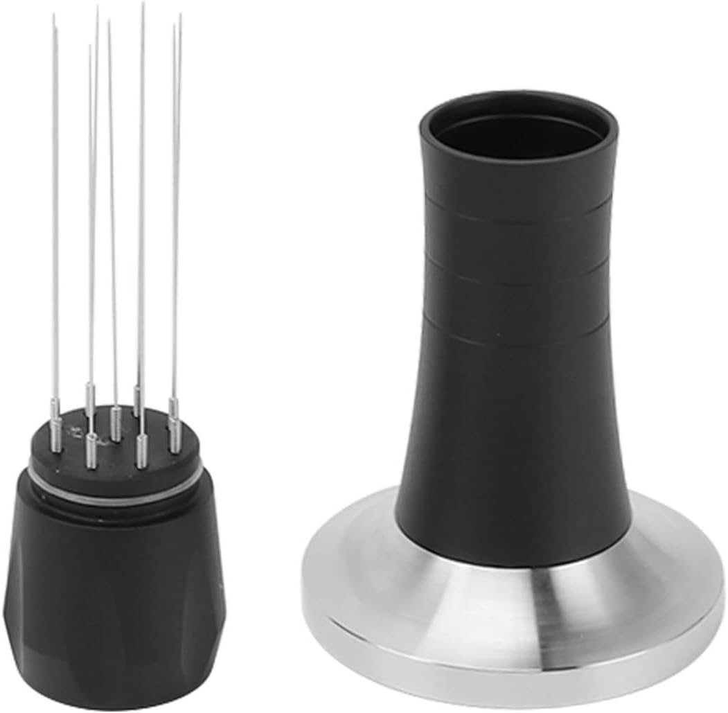 Premium 2-in-1 Coffee Tamper Stirrer Kit 51MM Black Professional