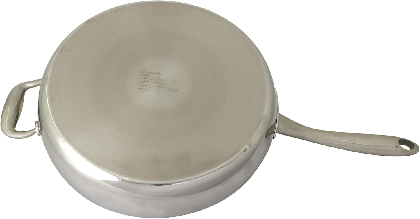 Cucina und Tavola Deluxe 28cm Stainless Induction Frying Pan