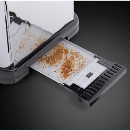 Russell Hobbs Victory 2-Slot Stainless Steel Toaster with Wide Slots