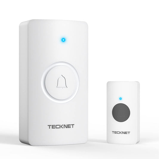 TECKNET Waterproof Wireless Doorbell with 400m Range and 60 Ringtones