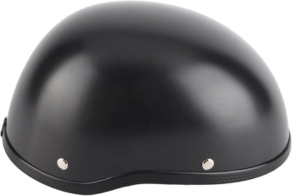 56-64cm Motorcycle Half Helmet FRP Matte Black Unisex Retro Open-Face