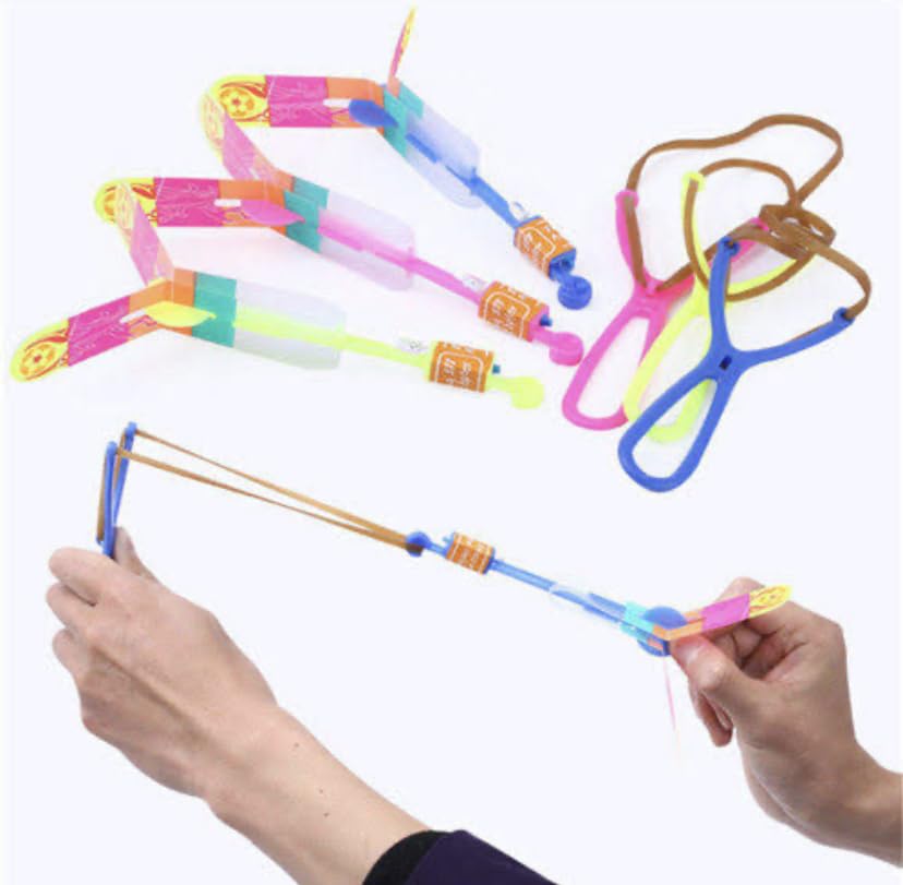 WANNA PARTY Rubber Slingshot Gulel Toy Favors 4 Pc Multicolor