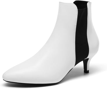 DREAM PAIRS Women's Black Plaid Stiletto Ankle Boots