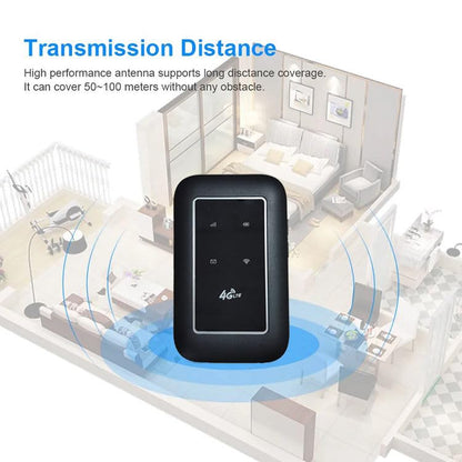 TECHDASH M5 4G LTE Dongle Portable Wireless Pocket Router with 2100mAh Battery and Multi-Device Support