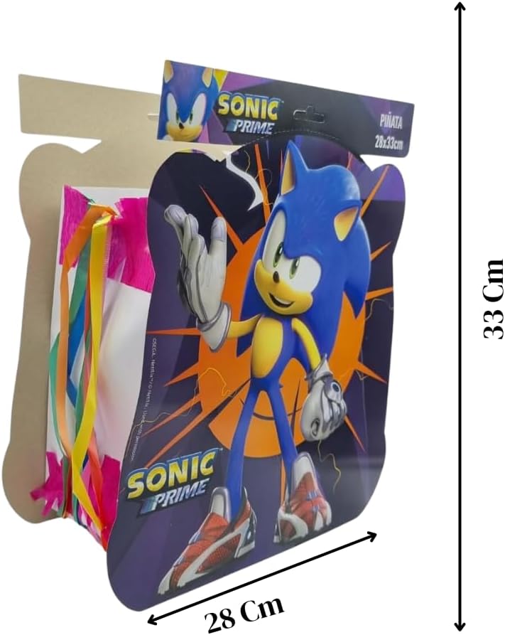 Sonic Prime Pinata Party Decoration - Kids' Birthday Celebration Fun