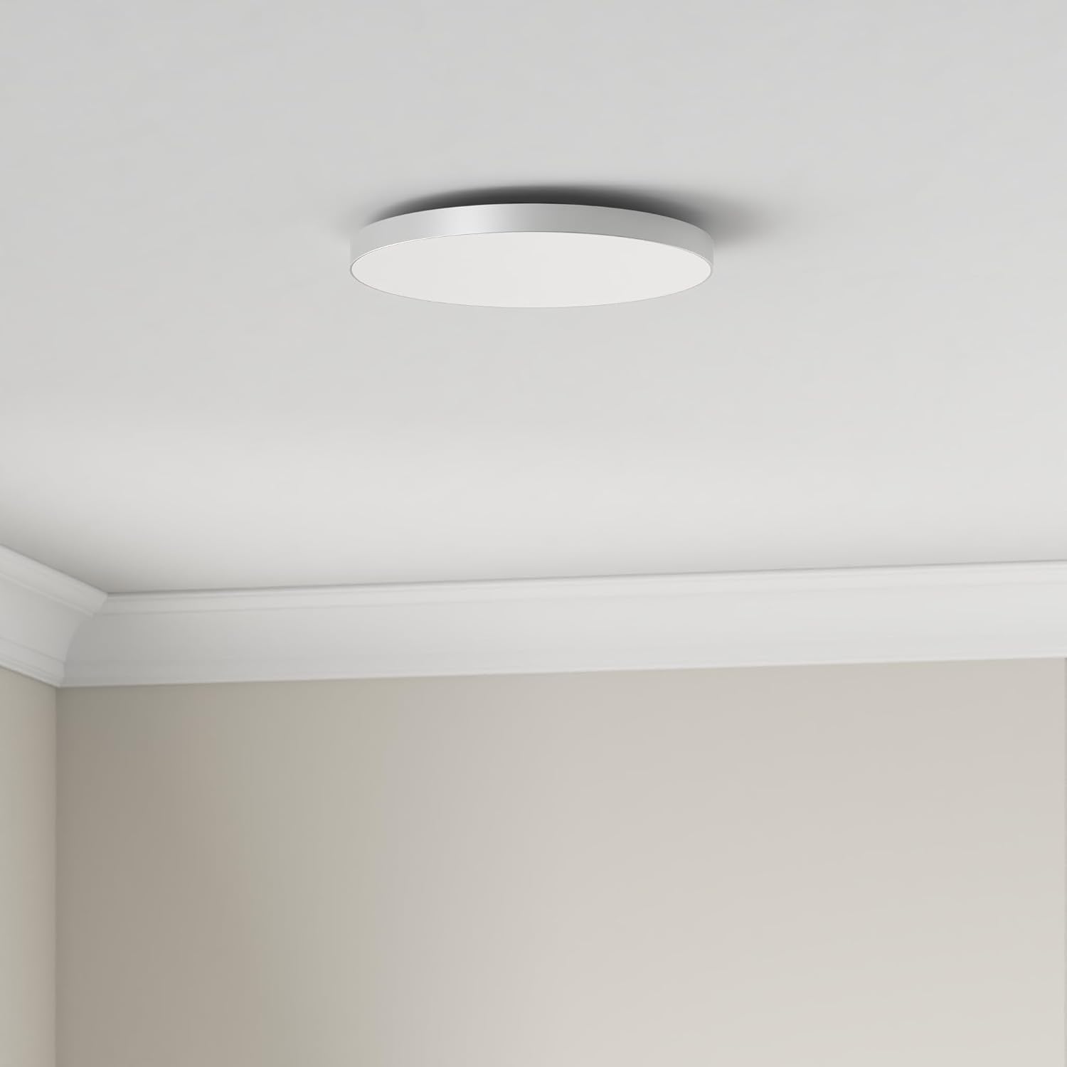 OUILA Dimmable LED Ceiling Light 24W with Remote Control 3000K-6500K IP44 Waterproof Ø28cm 2000LM Modern Ceiling Lamp for Bedroom Kitchen Living Room