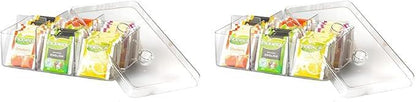 Mepal Stora Rectangular Tea Box 6 Compartments Transparent Dishwasher Safe - Gomix Brands Outlet