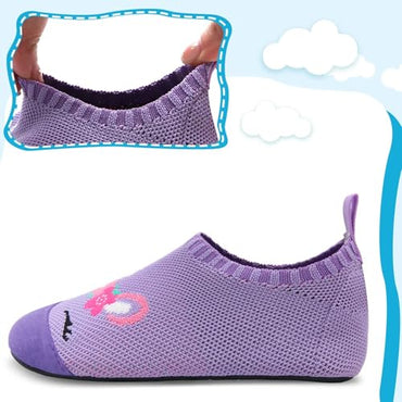 Kyopp Kids Breathable Non-Slip Barefoot Slippers - Soft Indoor Play Shoes