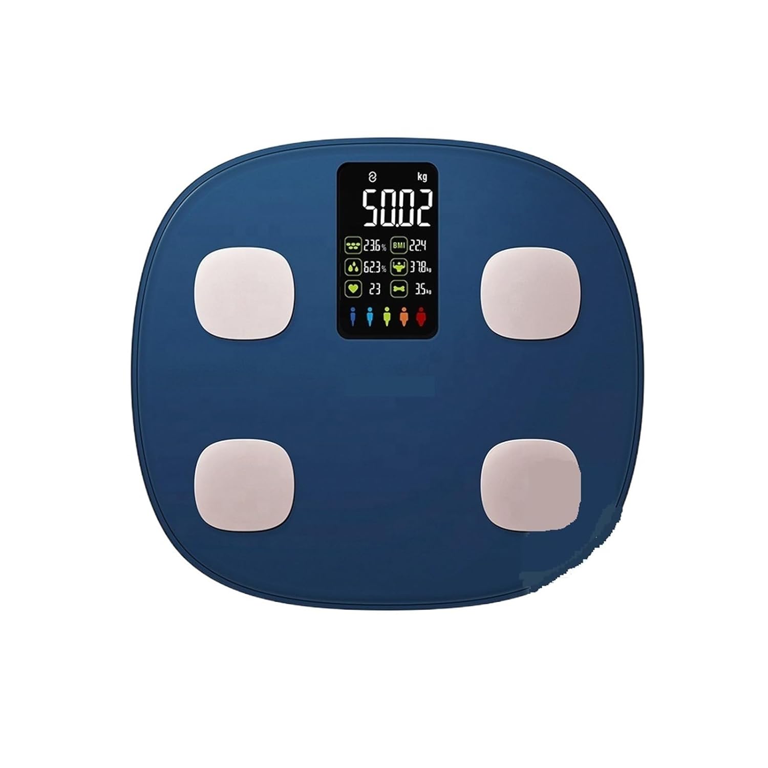MZZYG Smart Bluetooth Body Fat Bathroom Scale with Heart Rate