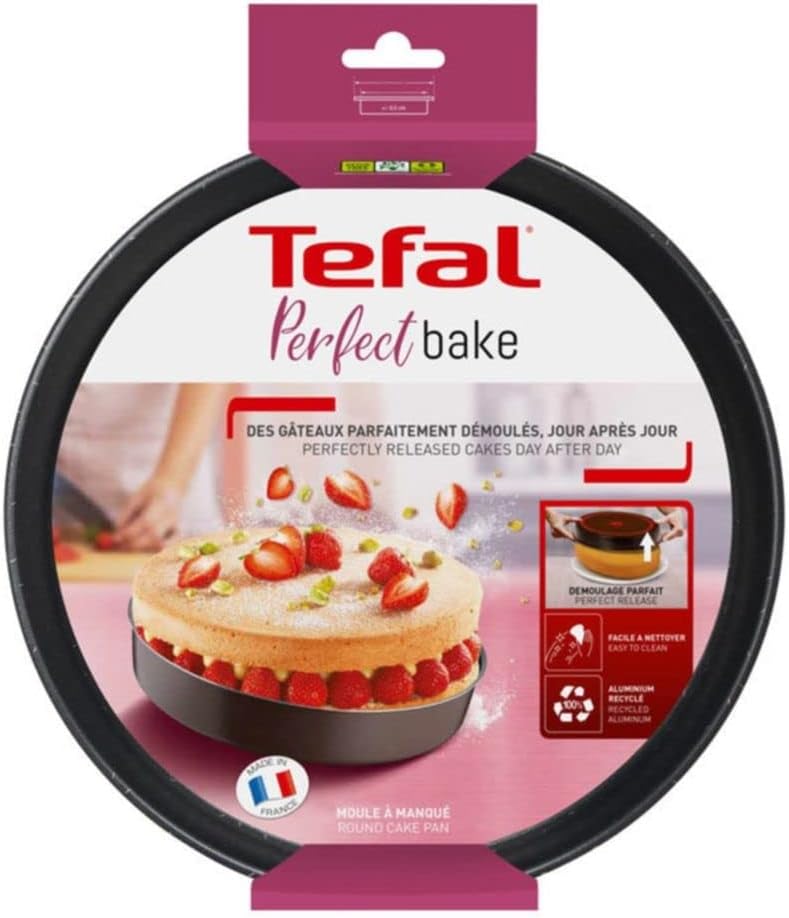 Tefal Success 30cm Aluminium Tart Pan – Brown Non‑Stick Bakeware