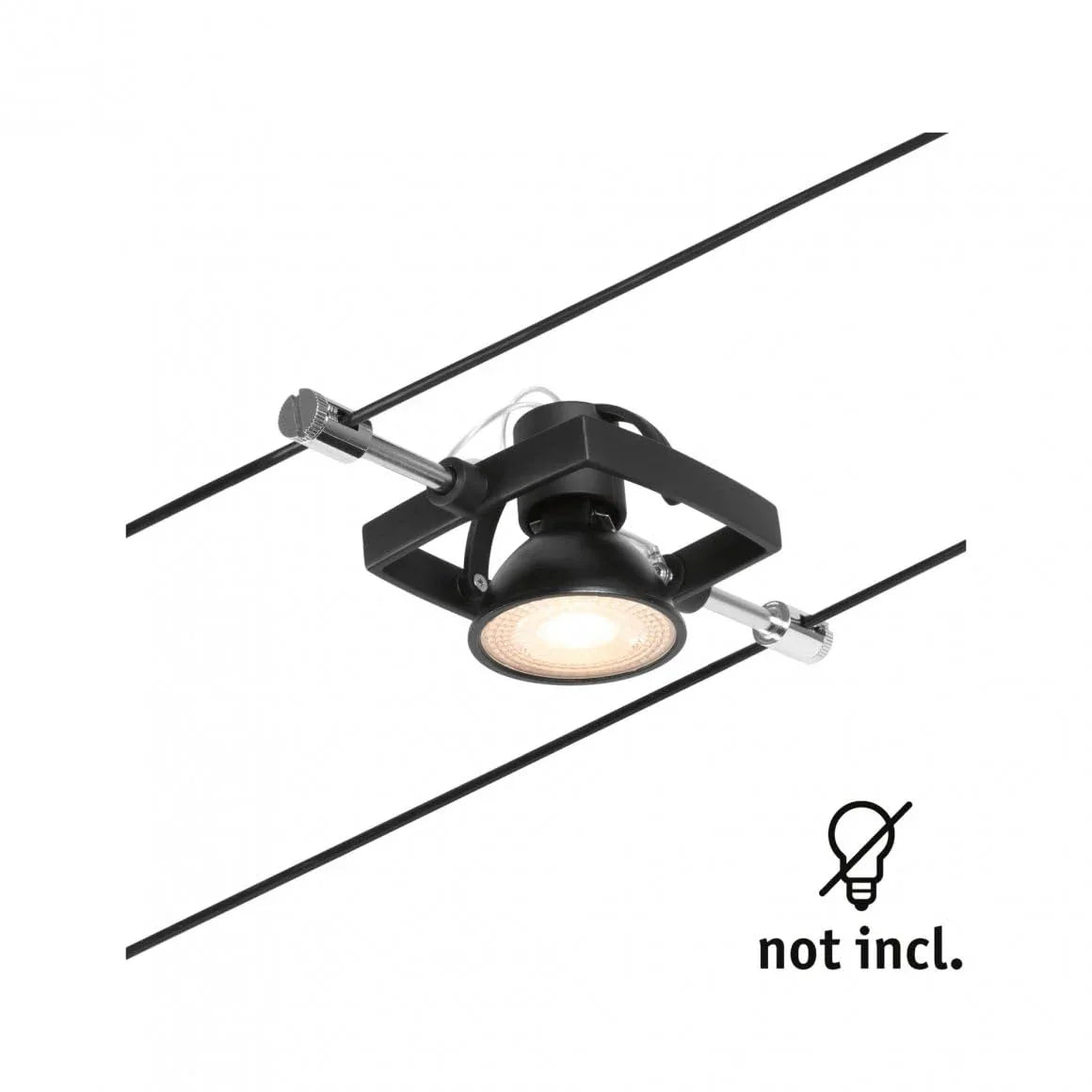 Paulmann CorDuo Extendable Cable Spot Lamp – 10W Black Matt - Gomix Brands Outlet
