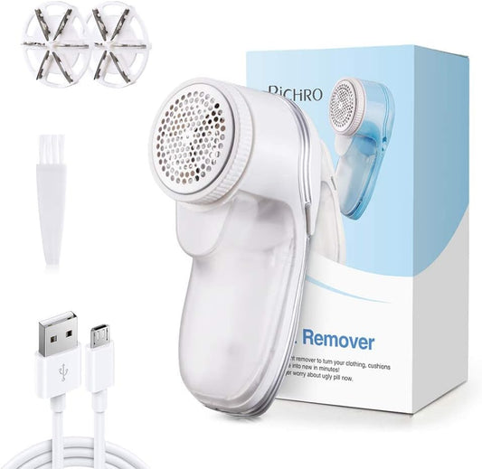 Portable Electric Lint Remover: Fabric Shaver for Clothes, Jumpers, Furniture, and More