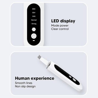 ZJchao Ultrasonic Facial Skin Scrubber Pen for Blackhead Removal