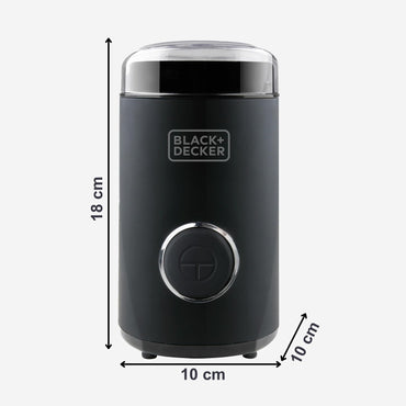 Black+Decker BXCG150E 150W Electric Coffee Grinder with Stainless Steel Blades