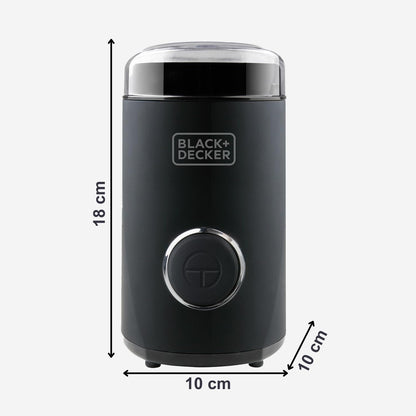 Black+Decker BXCG150E 150W Electric Coffee Grinder with Stainless Steel Blades