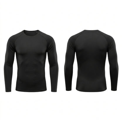 Men's Compression Shirt Long Sleeve Sports Training Top