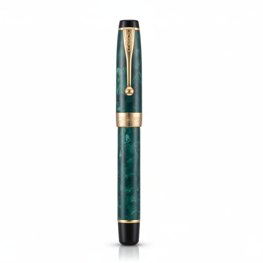 Jinhao 100 Fountain Pen Celluloid Classic, #6 Nib with Converter