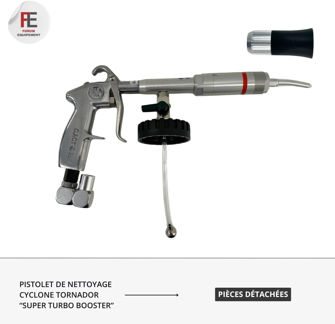 Forum Equipment CYCLONE SUPER TURBO BOOSTER Cleaning Gun White
