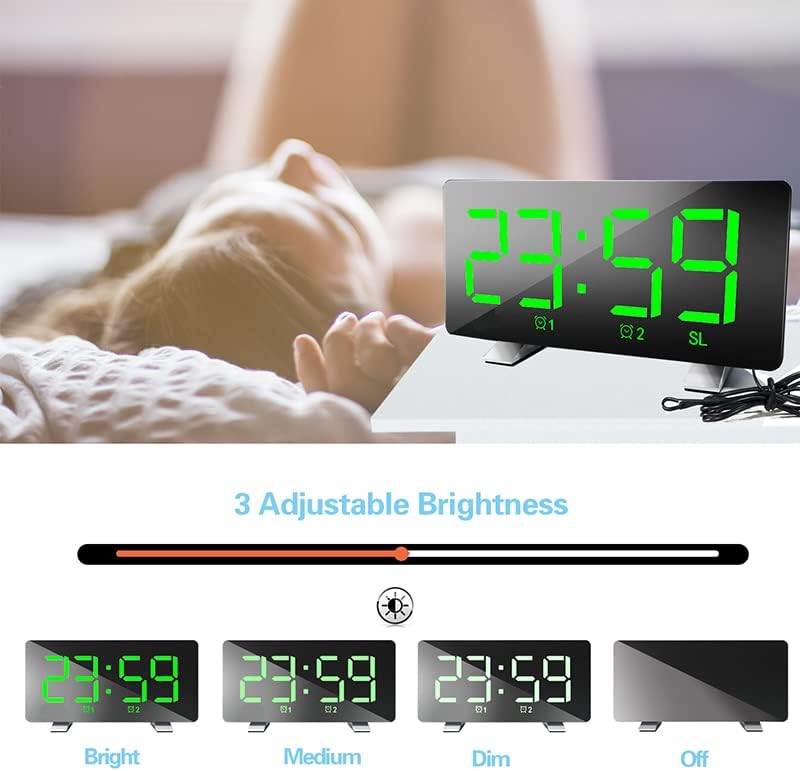 JUSHENG FM Radio Alarm Clock EN8830-1
