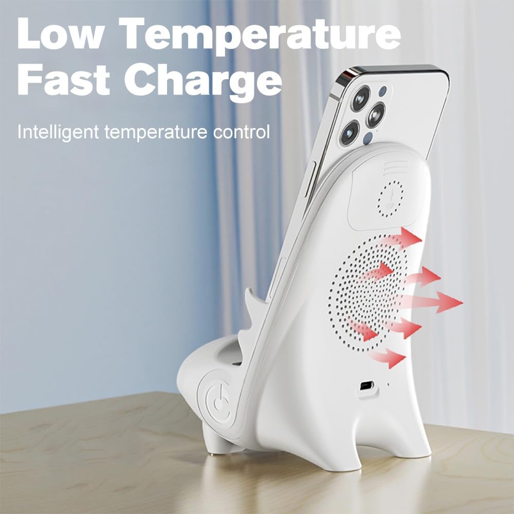 Mini Chair Wireless Fast Charger - Pink Qi 15W Phone Holder