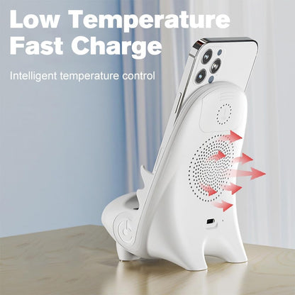 Mini Chair Wireless Fast Charger - Pink Qi 15W Phone Holder