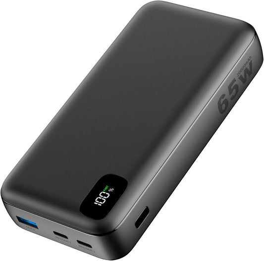 ADDTOP 65W 20000mAh Portable Charger Power Bank for Laptops & Phones