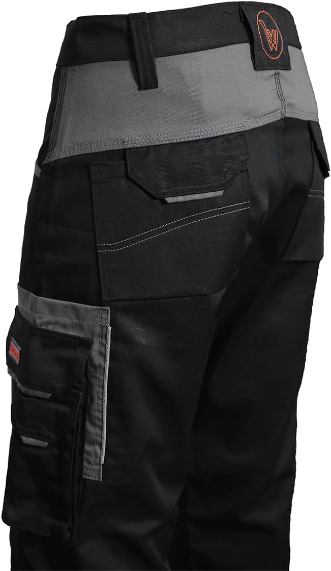 WrightFits Olympian Pro Men's Heavy-Duty Cargo Work Trousers - Knee Pockets