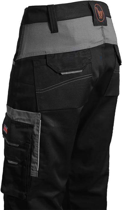 WrightFits Olympian Pro Men's Heavy-Duty Cargo Work Trousers - Knee Pockets