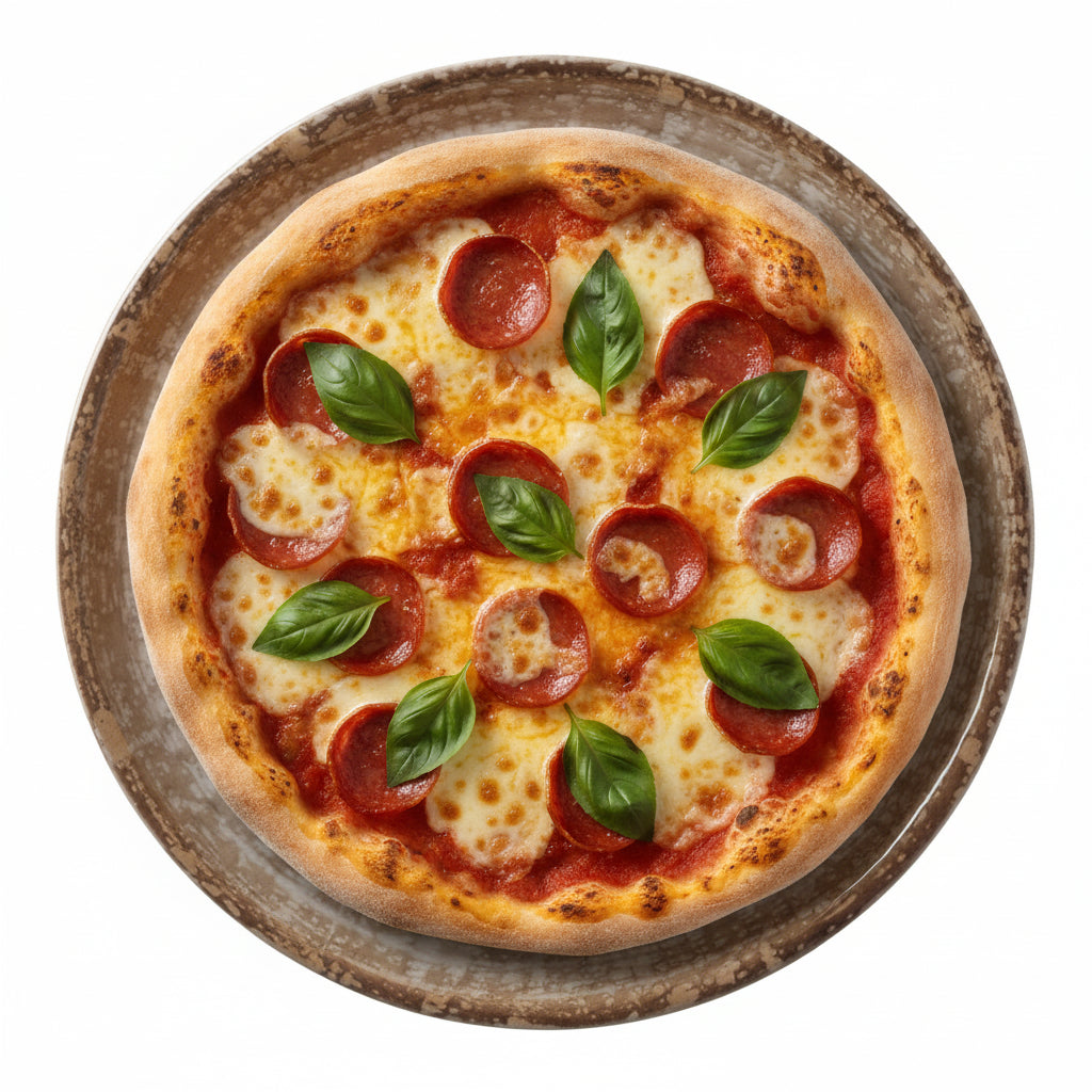 HENDI Porcelain Pizza Plate Natural Stone Tone