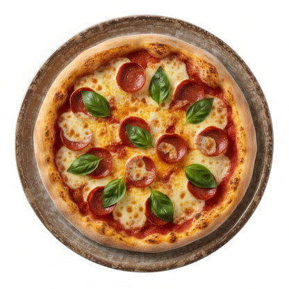 HENDI Porcelain Pizza Plate Natural Stone Tone