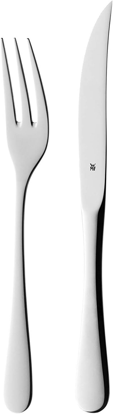 WMF Premium 12-Piece Steak Cutlery Set – Sharp Serrated Knives for Grilling