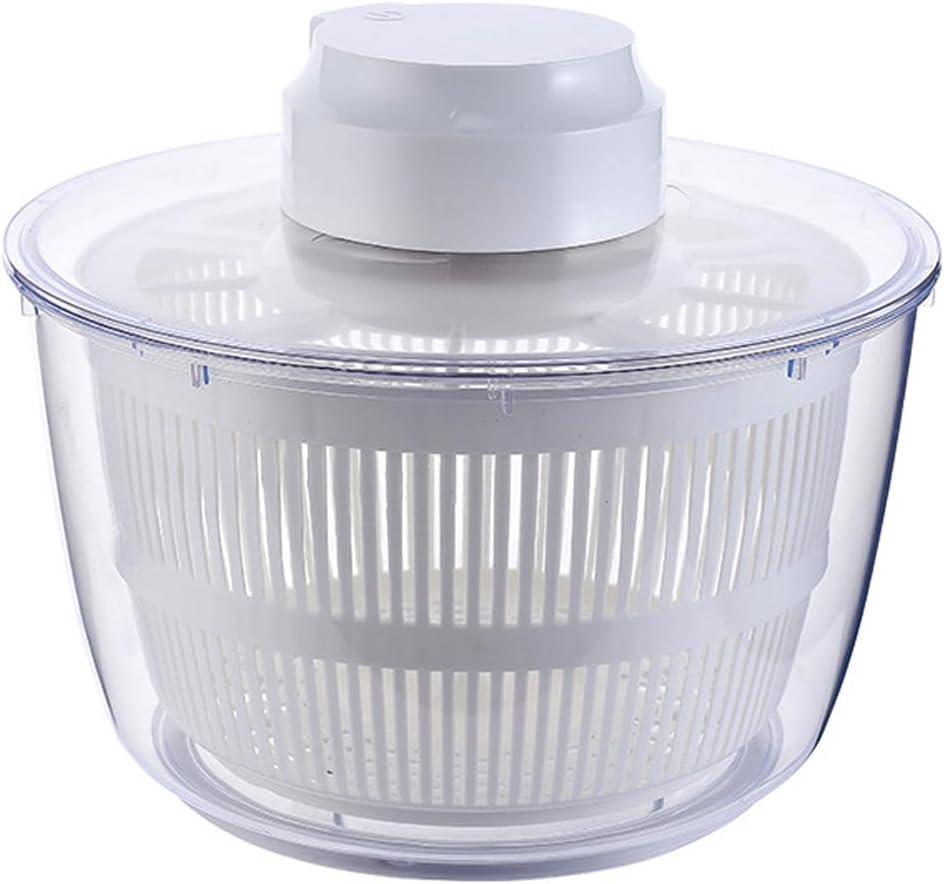 4.5L Automatic Electric Salad Spinner – USB Rechargeable Veg & Fruit Dehydrator