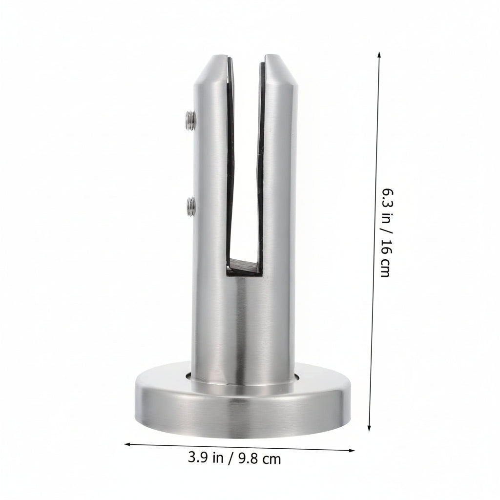 Tofficu Stainless Steel Glass Panel Clamp for Balcony Garden Pool