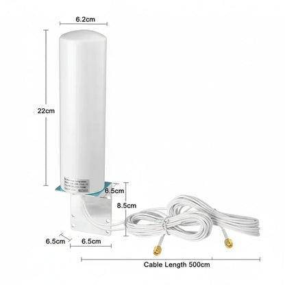 LTE 4G/5G MIMO Outdoor Antenna with White Amplifier for Fritzbox - Gomix Brands Outlet