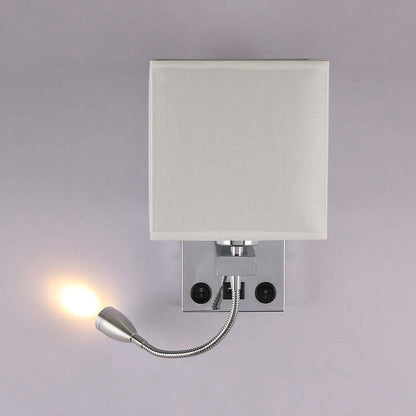 Modern LED Wall Lamp Bedside Bedroom Applique Sconce with USB Switch