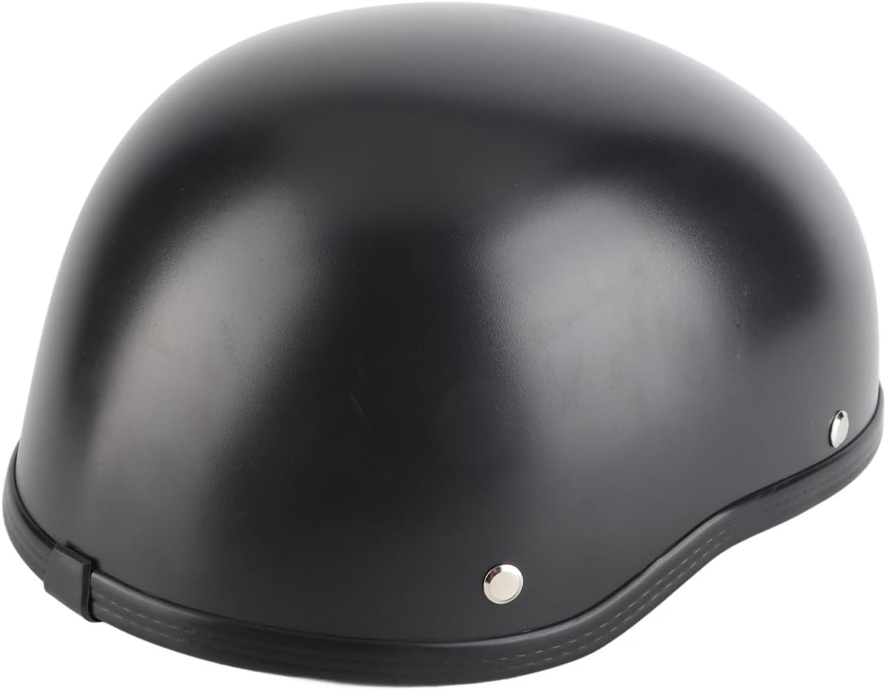 56-64cm Motorcycle Half Helmet FRP Matte Black Unisex Retro Open-Face