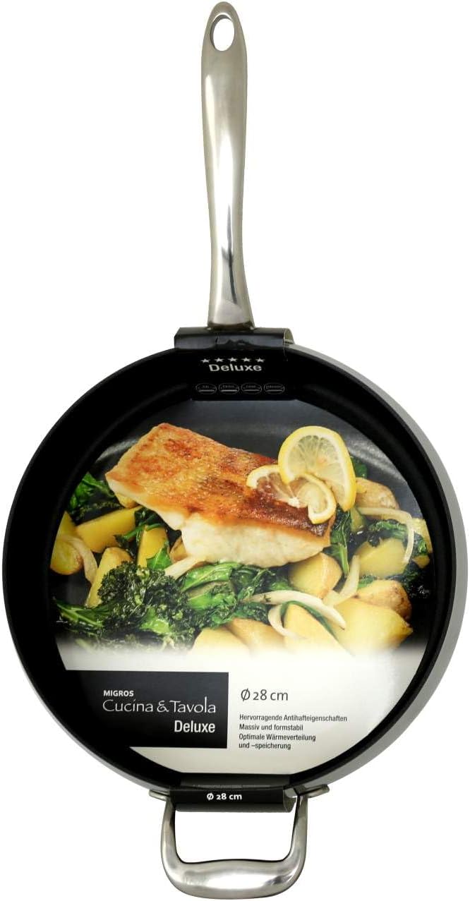 Cucina und Tavola Deluxe 28cm Stainless Induction Frying Pan