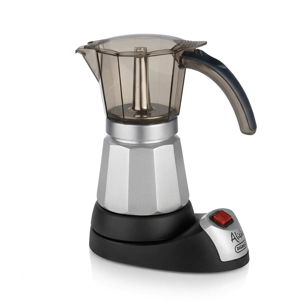 De'Longhi Alicia Plus EMKM6.B Moka Jug 550W Silver-Black