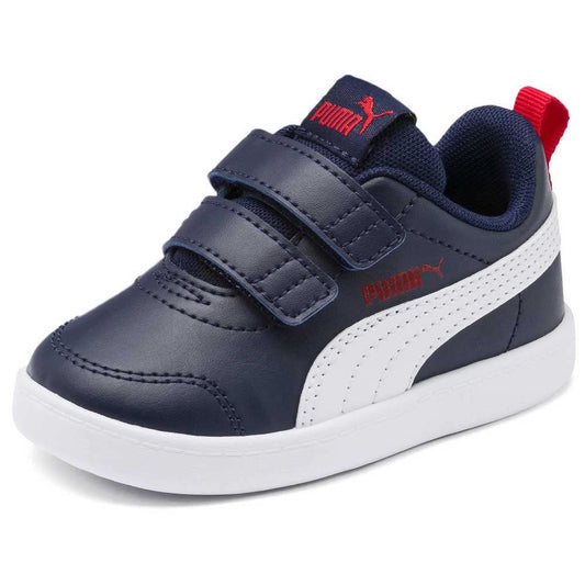 Puma Courtflex v2 V PS Unisex Kids' Sneakers - Comfortable Hook-and-Loop Closure