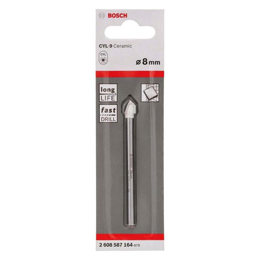 Bosch CYL-9 SoftCeramic Tile Drill Bit 8 mm × 80 mm