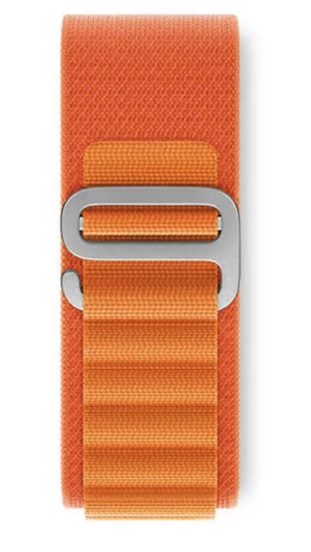 MELFO 22mm Nylon Loop Strap for Fastrack Optimus 2 Pro Orange