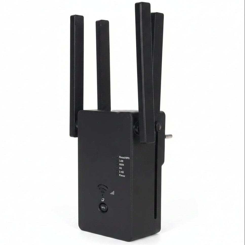 Zunate 1200 Wireless Router Wi-Fi Wall Plug in Home Internet Model AC1200M