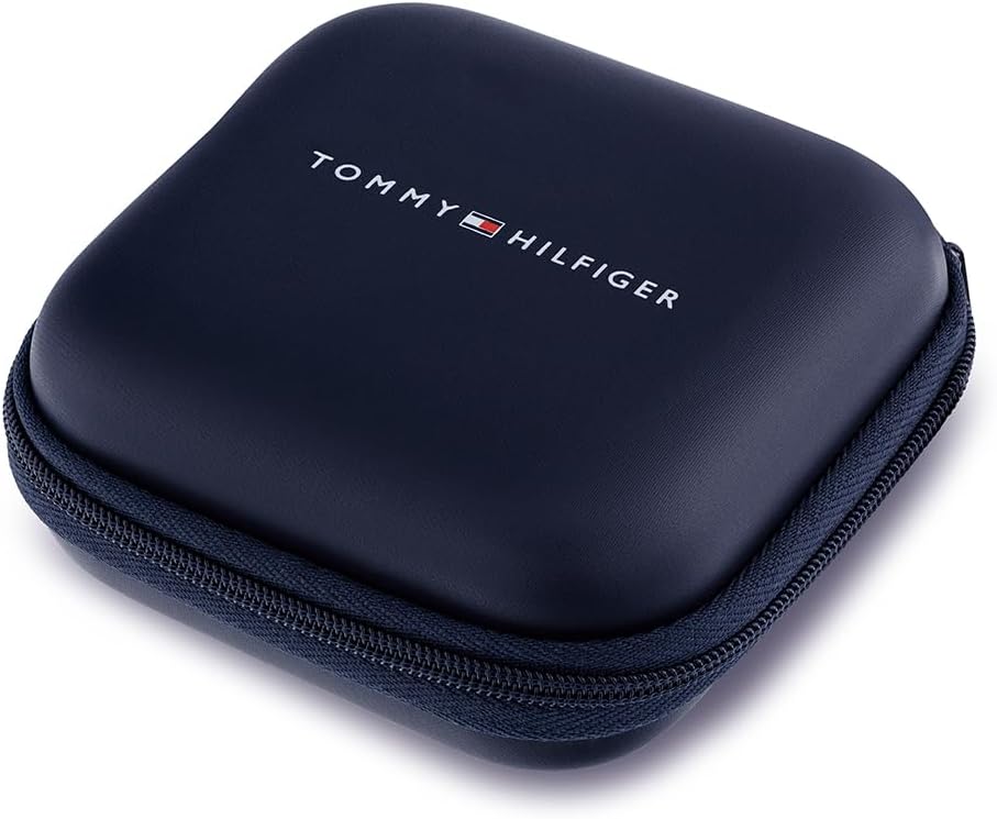 Tommy Hilfiger Stainless Steel Black Leather Braided Bracelet
