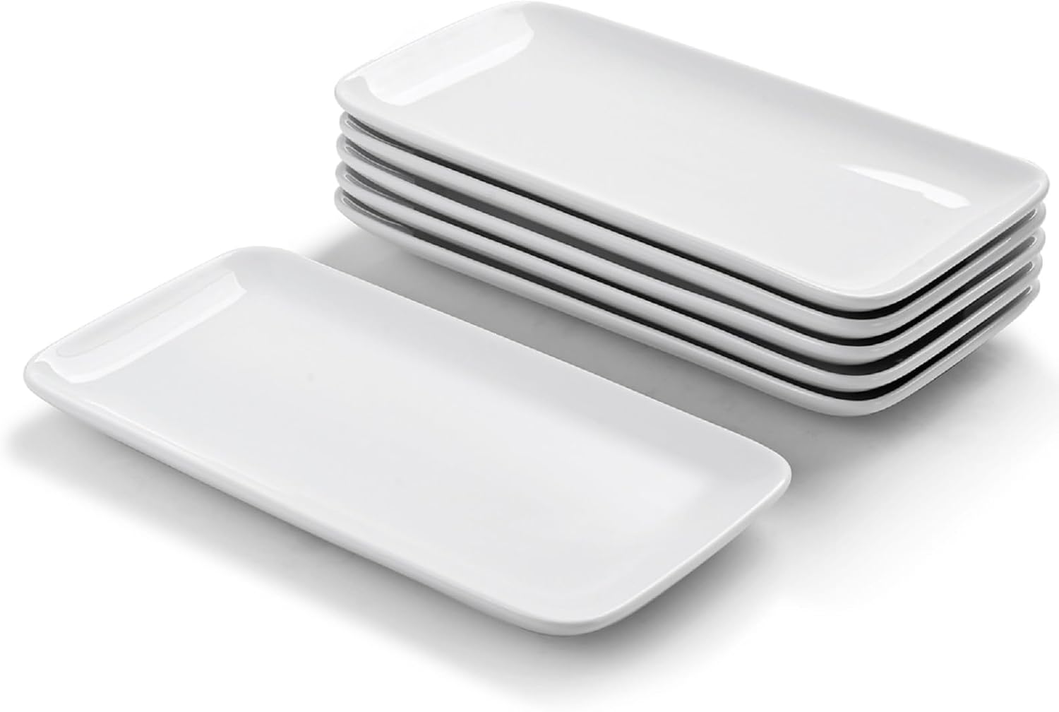 WishDeco Rectangular Plates Set of 6