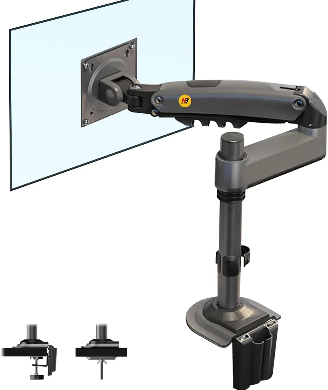 NB North Bayou H100 Ultra‑Wide Monitor Arm 4.4‑19.8lb - Gomix Brands Outlet
