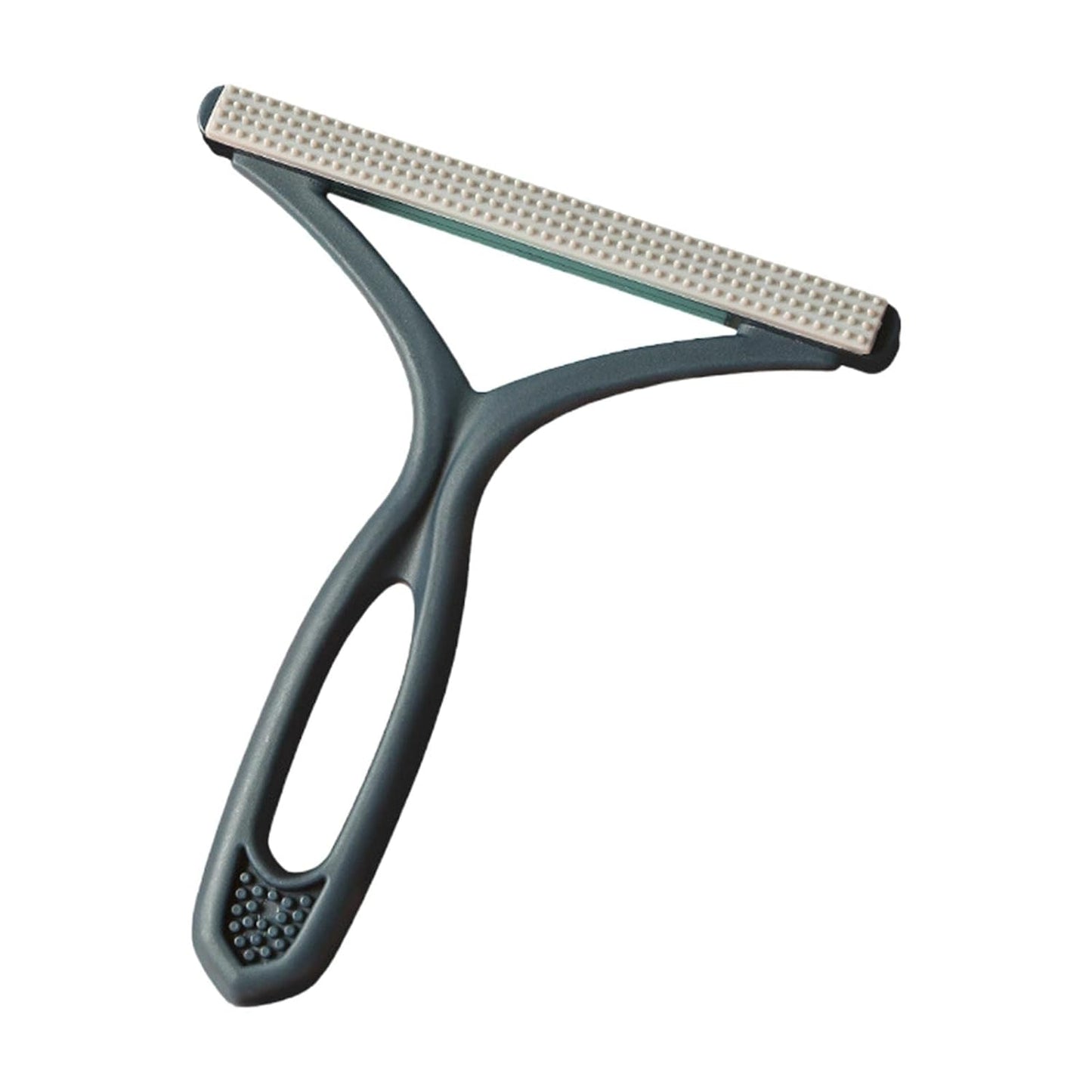 Blue Portable Double-Sided Lint Remover Brush for Pet Hair