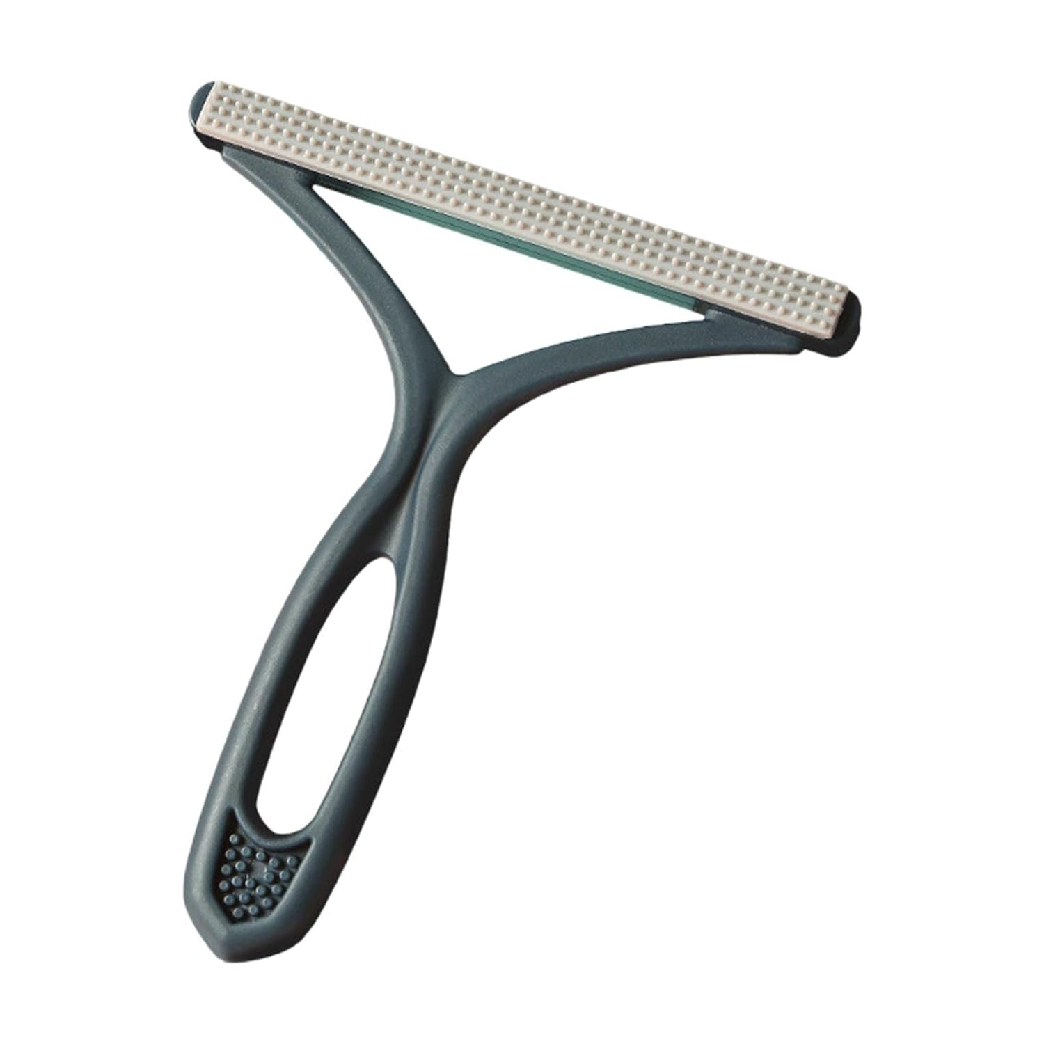 Blue Portable Double-Sided Lint Remover Brush for Pet Hair