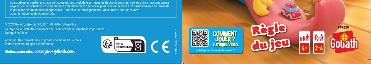 Croque Joujoux Colorful Monster Game for Kids Ages 4+