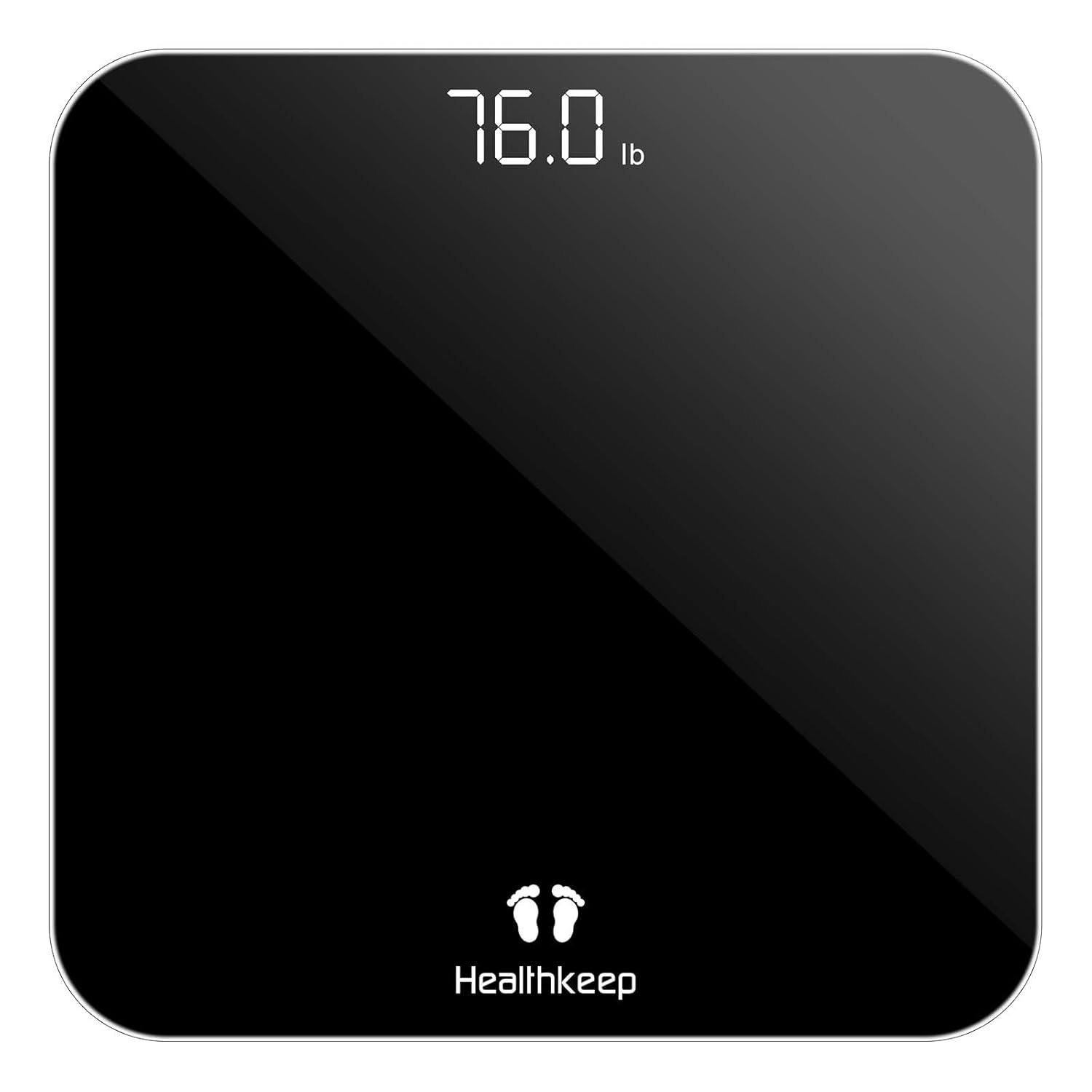 Healthkeep High-Precision Digital Bathroom Scale 400lb LED Display