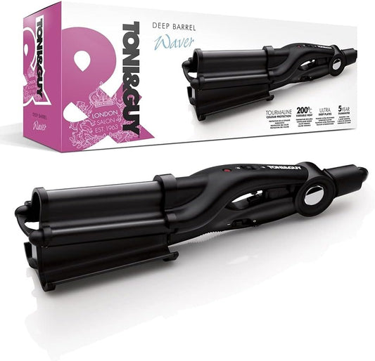 Toni & Guy Professional Deep Barrel 32mm Hair Waver Black